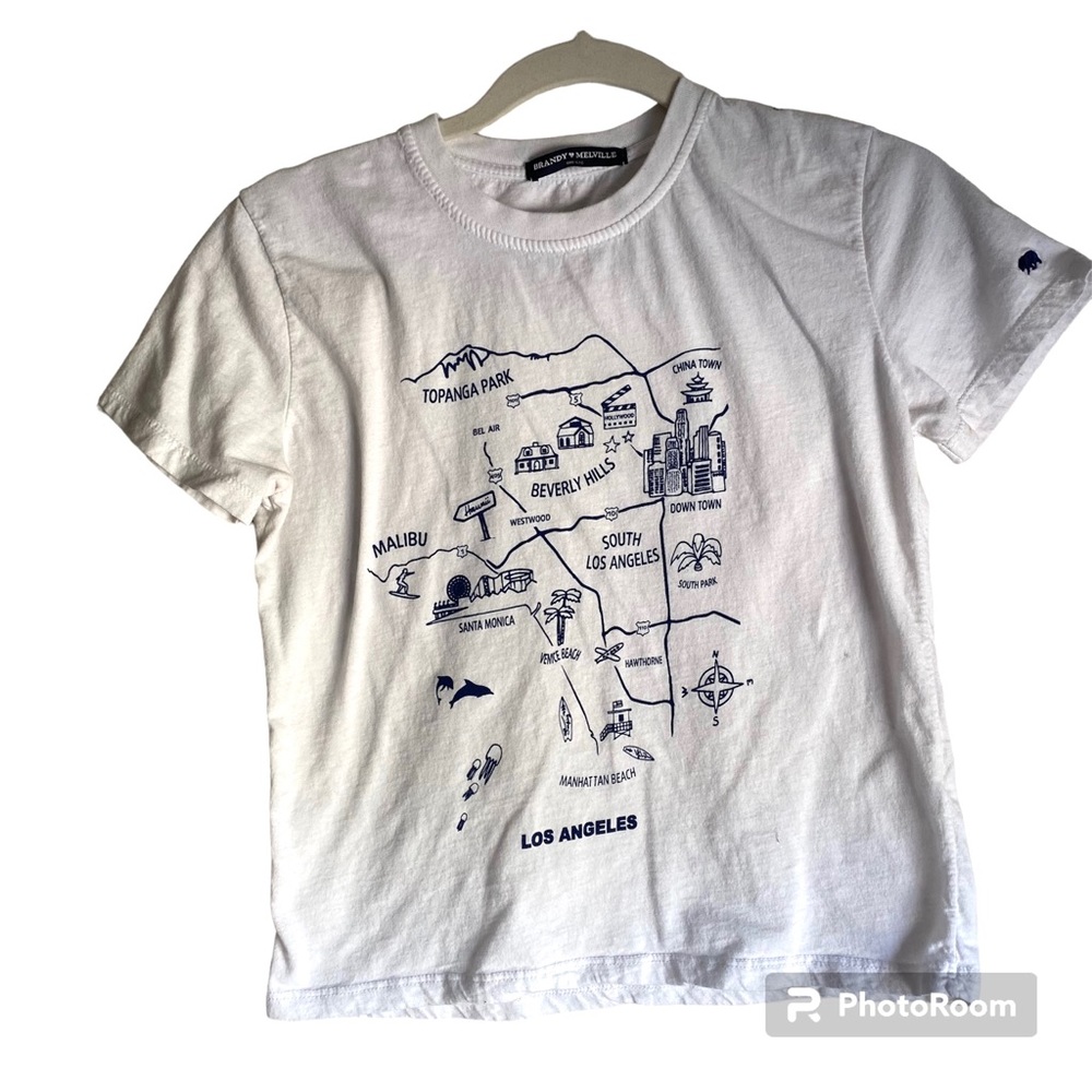Brandy Melville map shirt